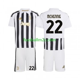 Fußballtrikots Juventus Weston McKennie 22 Kinder Heim Trikotsatz 2026-2027